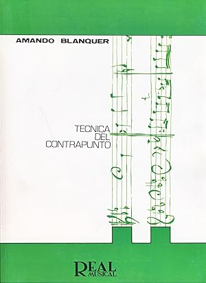 Seller image for BLANQUER A. - Tecnica del Contrapunto for sale by Mega Music