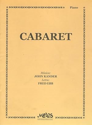 Seller image for PELICULAS - Cabaret (Tema) para Piano (Kander) for sale by Mega Music