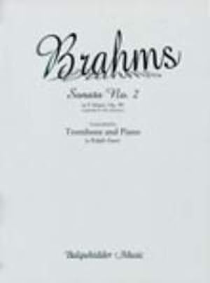Bild des Verkufers fr BRAHMS J. - Sonata Op. 99 en Fa Mayor para Trombon y Piano (ULTIMA UNIDAD) zum Verkauf von Mega Music