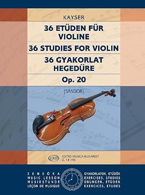 Imagen del vendedor de KAYSER H.E. - Estudios Op.20 para Violin (Sandor) a la venta por Mega Music