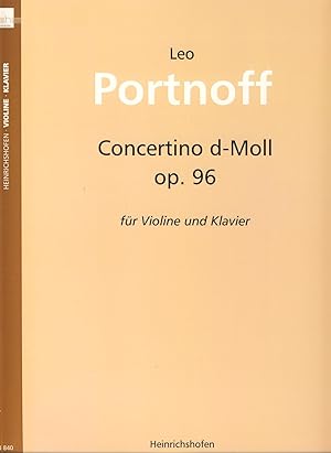 Bild des Verkufers fr PORTNOFF - Concertino en Re menor para Violin y Piano (ULTIMA UNIDAD) zum Verkauf von Mega Music