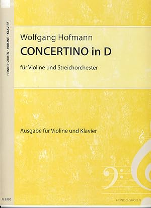 Bild des Verkufers fr HOFMANN W. - Concertino en Re Mayor para Violin y Piano (Ed.Facsimil) zum Verkauf von Mega Music