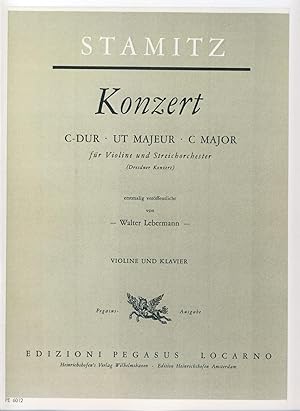 Bild des Verkufers fr STAMITZ J. - Concierto en Do Mayor "Dresdner Konzert" para Violin y Piano (Kreiner) zum Verkauf von Mega Music