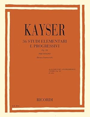 Imagen del vendedor de KAYSER H.E. - Estudios Op.20 para Violin (Zanettovich) a la venta por Mega Music