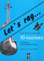 Bild des Verkufers fr JOPLIN - Let s Rag (10 Ragtimes) para Viola (Inc.CD) (Heger) zum Verkauf von Mega Music