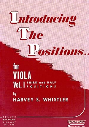 Image du vendeur pour WHISTLER H. - Introducing the Positions Vol.1: (3 Posicion) para Viola mis en vente par Mega Music