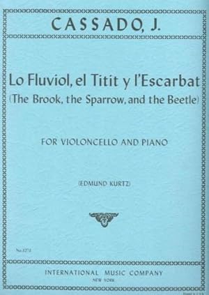 Imagen del vendedor de CASSADO G. - Lo Fluviol, El Titit y L Escarbat para Violoncello y Piano (Kurtz) a la venta por Mega Music