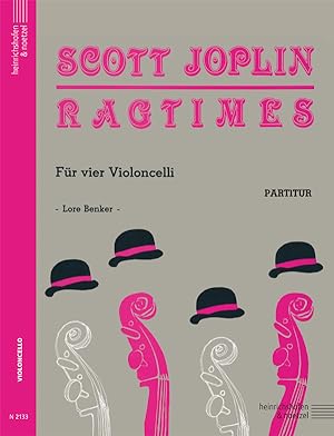 Bild des Verkufers fr JOPLIN - Ragtimes para 4 Violoncellos (Partitura) (Benker) zum Verkauf von Mega Music