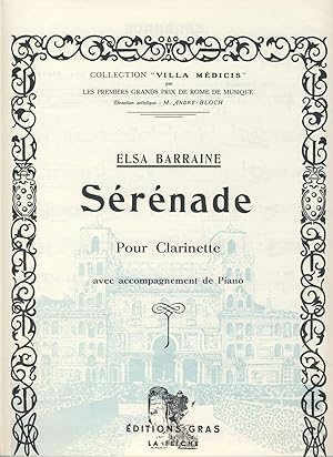 Immagine del venditore per BARRAINE E. - Serenade para Clarinete y Piano venduto da Mega Music