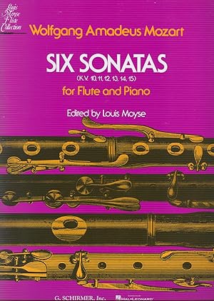 Seller image for MOZART - Sonatas (6) (K.10 a 15) para Flauta y Piano (Moyse) for sale by Mega Music