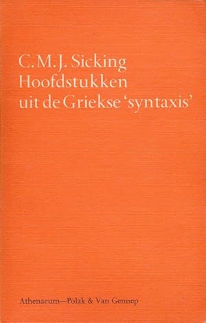 Image du vendeur pour Hoofdstukken uit de Griekse "syntaxis" mis en vente par LIBRAIRIE GIL-ARTGIL SARL