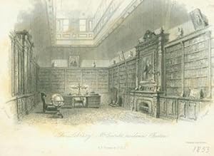 Seller image for Engraving. The Library: Mr. Everett's Residence, Boston. for sale by Wittenborn Art Books