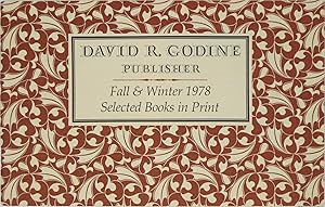 Seller image for David R. Godine, Publisher: Fall & Winter 1978, Selected Books in Print for sale by Powell's Bookstores Chicago, ABAA