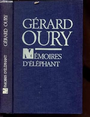 Bild des Verk�ufers f�r MEMOIRES D ELEPHANT zum Verkauf von Le-Livre