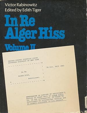 Seller image for In Re Alger Hiss: Petition for a Writ of Error Coram Nobis for sale by CorgiPack