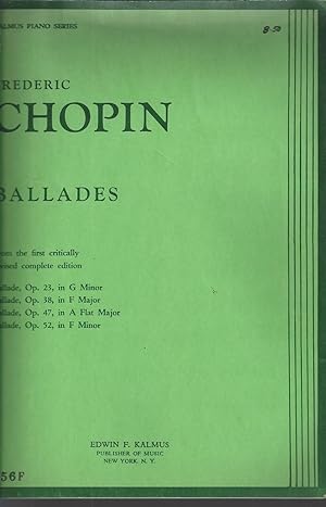 Ballades Op.23-38-47-52 Piano Cortot 