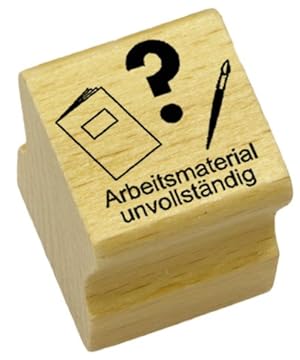 Lehrerstempel Holz - Arbeitsmaterial unvollständig K6/11