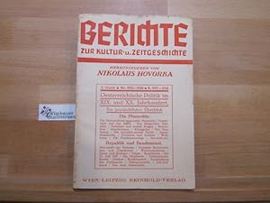 Berichte zur Kultur und Zeitgeschichte - X. Band, Nr. 225-226, 23. Dezember 1934: Österreichische...