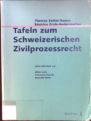 Bild des Verkufers fr Tafeln zum Schweizerischen Zivilprozessrecht zum Verkauf von books4less (Versandantiquariat Petra Gros GmbH & Co. KG)