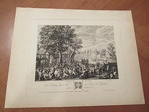 Ivme. Fete De Village, Du Cabinet De Mgr. Le Duc De Prastin (Original Engraving)