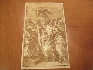 Bild des Verkufers fr Biblical Scene (Original Etching And Aquatint In Sepia) zum Verkauf von Arroyo Seco Books, Pasadena, Member IOBA