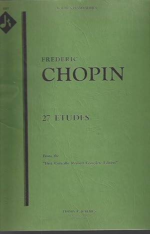 Immagine del venditore per Frederic Chopin 27 Etudes - Kalmus Piano Series venduto da Vada's Book Store