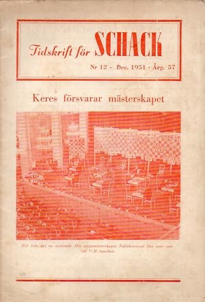 Tidskrift för Schack Volume 57, 1951 Heft No.12 (1 Heft)