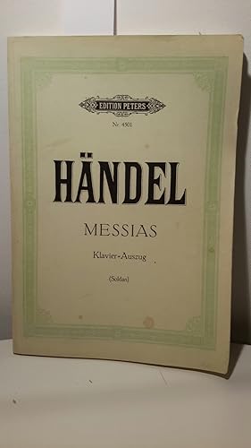 Image du vendeur pour G. F. Hndel - Der Messias - The Messiah : Oratorium - An Oratorio. Klavierauszug. Edition Nr. 4501 mis en vente par Kepler-Buchversand Huong Bach