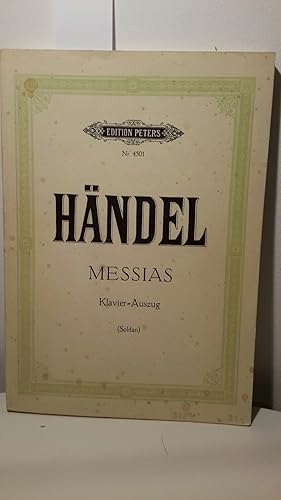 Seller image for G. F. Hndel - Der Messias - The Messiah : Oratorium - An Oratorio. Klavierauszug. Edition Nr. 4501 for sale by Kepler-Buchversand Huong Bach