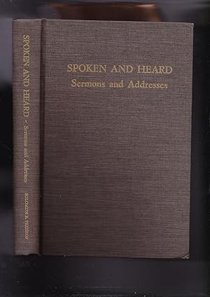 Imagen del vendedor de SPOKEN AND HEARD Sermons and Addresses a la venta por Meir Turner