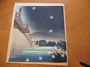 Japanese Scene (Original Color Print)