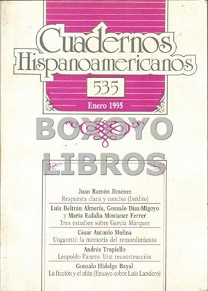 Cuadernos hispanoamericanos. Núm. 535 (Enero, 1995).