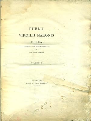 Seller image for Opera. Ad novissimam Heynii editionem exacta cum notis selectis. Volumen II for sale by Librodifaccia