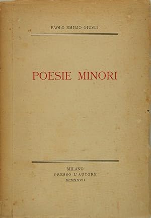 Seller image for Poesie minori for sale by FABRISLIBRIS