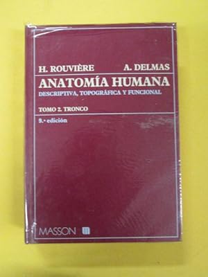 Bild des Verkufers fr ANATOMA HUMANA DESCRIPTIVA, TOPOGRFICA Y FUNCIONAL. TOMO 2 TRONCO zum Verkauf von LIBRERIA AZACAN