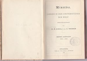 Imagen del vendedor de Minerva. Jahrbuch der Univesitten der Welt. 1.Jahrgang 1891-1892 a la venta por Ant. Abrechnungs- und Forstservice ISHGW