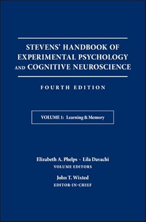 Image du vendeur pour Stevens' Handbook of Experimental Psychology and Cognitive Neuroscience : Learning & Memory mis en vente par GreatBookPrices