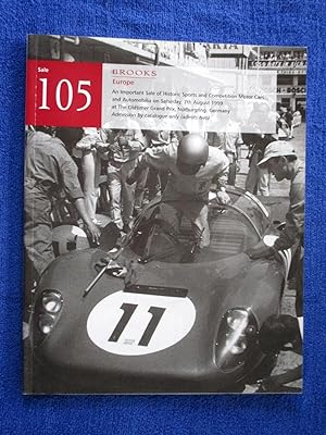 105. An Important Sale of Historic Sports and Competition Motor Cars and Automobilia Saturday 07 ...