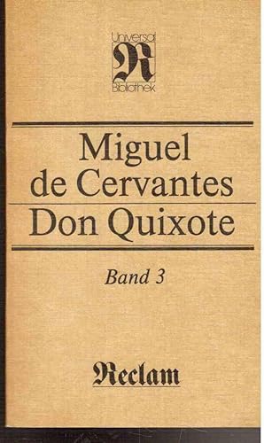 Bild des Verkufers fr Don Quixote Miguel de Cervantes Band 3 Reclam zum Verkauf von Antiquariat Jterbook, Inh. H. Schulze