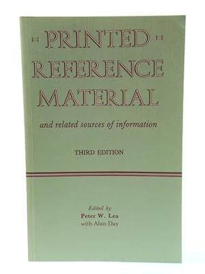 Printed Reference Material and Related Sources of Information