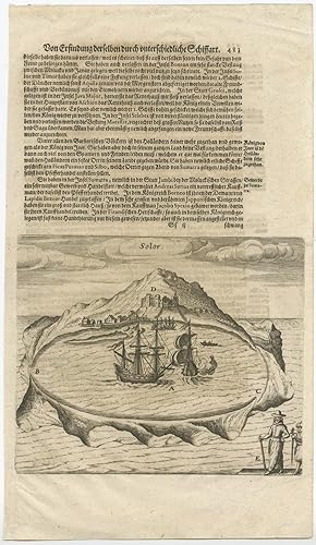 Antique Print of Solor (Sunda Islands, Indonesia) byT. de Bry (1612)