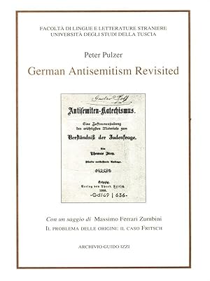 Image du vendeur pour German Antisemitism revisited mis en vente par Librodifaccia