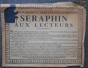 Un moment ! Arrêtez-vous Lisez-moi Séraphin Aux Lecteurs