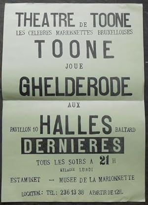 Affiches du Théâtre Toone, Marionnettes Bruxelloises