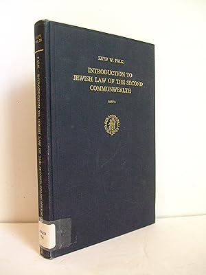 Seller image for Introduction to Jewish Law of the Second Commonwealth Part 2 for sale by Lily of the Valley Books