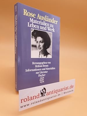 Seller image for Rose Auslnder. Materialien zu Leben und Werk. for sale by Roland Antiquariat UG haftungsbeschrnkt