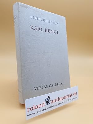 Bild des Verkufers fr Festschrift fr Karl Bengl. zum Verkauf von Roland Antiquariat UG haftungsbeschrnkt