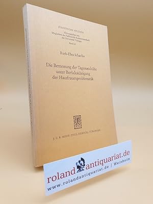 Seller image for Die Bemessung der Tagessatzhhe unter Bercksichtigung der Hausfrauenproblematik. for sale by Roland Antiquariat UG haftungsbeschrnkt