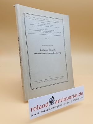 Imagen del vendedor de Erfolg und Mierfolg der Strafaussetzung zur Bewhrung. a la venta por Roland Antiquariat UG haftungsbeschrnkt