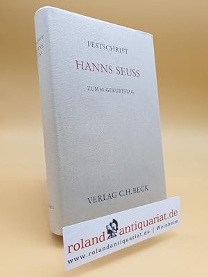 Seller image for Festschrift fr Hanns Seuss zum 60.Geburtstag. for sale by Roland Antiquariat UG haftungsbeschrnkt